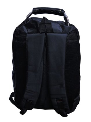 Mochila Unissex Adulto Sintético Com Detalhe De Recorte Frontal Sport Preto