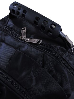 Mochila Unissex Adulto Sintético Com Detalhe De Recorte Frontal Sport Preto