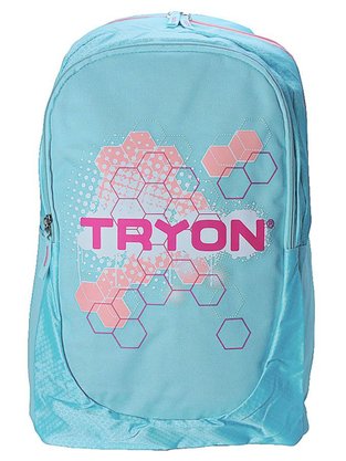 Mochila Unissex Hexagon MOU092 Tryon Turquesa e Rosa