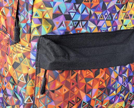 Mochila Unissex Sabrina Print MOU105 Tryon Preto e Colorido