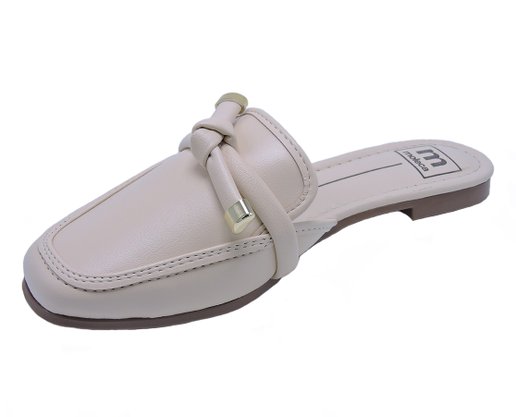 Mule Feminino Adulto 5722.109 Moleca Creme
