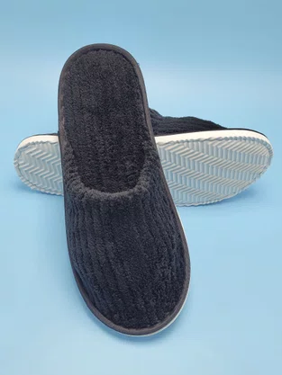 Pantufa Canelada Feminino Adulto PT10 Taiyang Preto