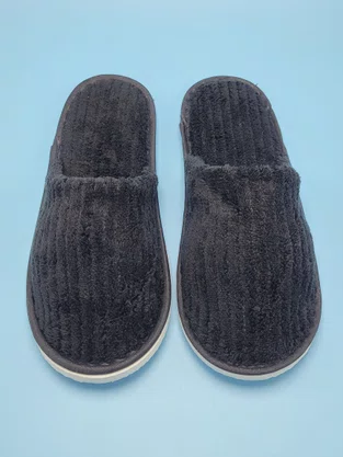 Pantufa Canelada Feminino Adulto PT10 Taiyang Preto