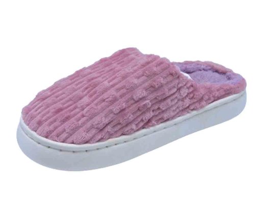 Pantufa Canelada Unissex Adulto QF-126 Center Lilás
