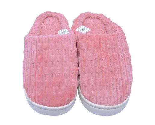 Pantufa Canelada Unissex Adulto QF-126 Center Rosa