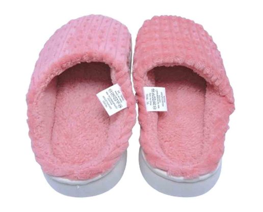 Pantufa Canelada Unissex Adulto QF-126 Center Rosa