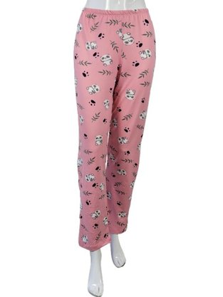 Pijama Feminino Adulto Em Suede Estampado 9200 Kanto Dos Sonhos Rosa Claro