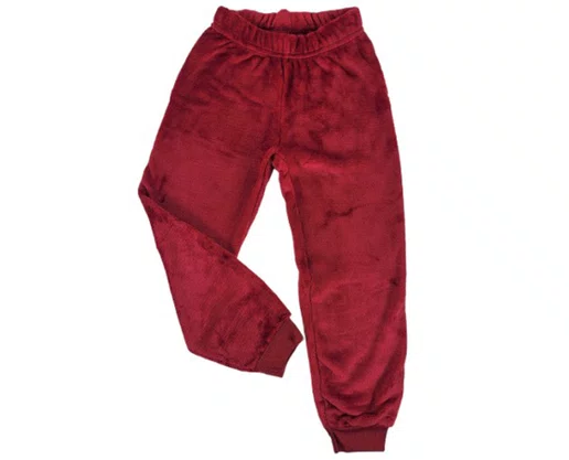 Pijama Fleece  Feminino Infantil 2-8 5809 Kanto Dos Sonhos bordo
