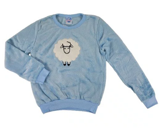 Pijama Fleece Feminino Juvenil 10-14 5809 Kanto Dos Sonhos Azul Claro