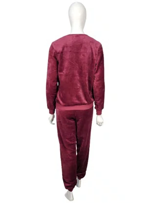 Pijama Fleece Feminino Adulto 5808 kanto Dos Sonhos Bordô
