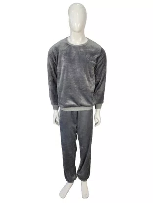 Pijama Fleece Masculino Adulto 5810 Kanto Dos Sonhos Chumbo