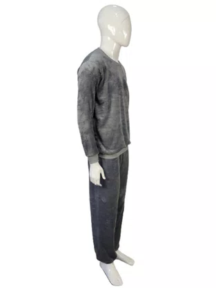 Pijama Fleece Masculino Adulto 5810 Kanto Dos Sonhos Chumbo