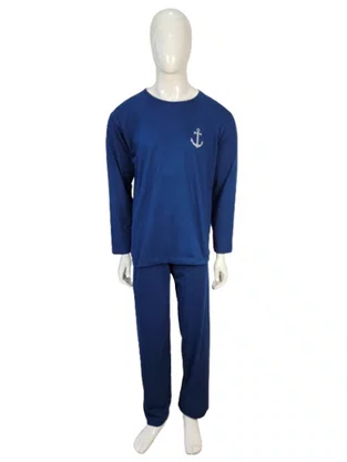 Pijama Masculino Adulto 100% Algodão 5629 Kanto Dos Sonhos Marinho