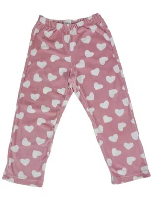 Pijama Plush Feminino Infantil 4-8 5816 Kanto dos Sonhos Rosa e Branco