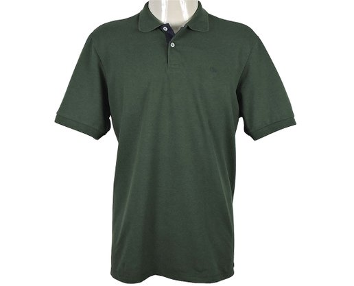 Camisa Polo Masculina Adulto Manga Curta Slim Essencial 7420008 Ogochi Verde