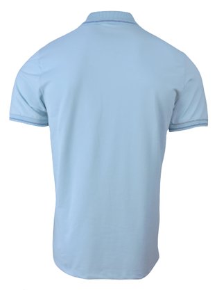 Polo Manga Curta Masculino Adulto Sem Bolso Casual Slim 007464015 Ogochi Azul