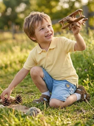 Polo Tradicional Infantil Masculina 1000064995 Malwee Amarelo