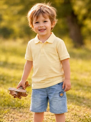 Polo Tradicional Infantil Masculina 1000064995 Malwee Amarelo