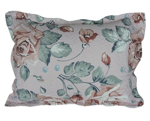 Porta Travesseiro Elegance Prints Estampado Floral Habitat Rosa