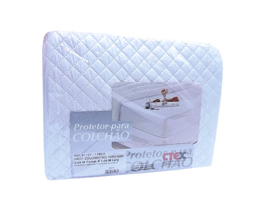 Protetor De Colchão Solteiro Impermeável 91127 Fox Branco