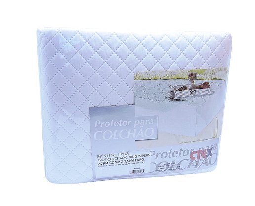 Protetor De Colchão King Impermeável 91137 Fox Branco