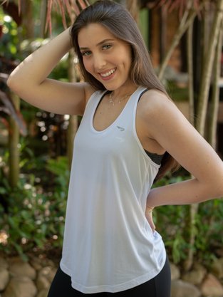 Regata Fitness Feminina Lisa 4420010 Rainha Branco