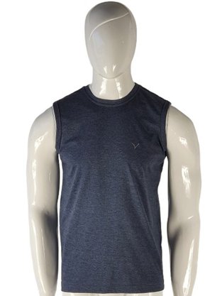 Regata Machão Masculina Adulto Detalhe Logomarca 507001 Vanton Mescla Preto Regata Machão Masculina Adulto Detalhe Logomarca 507001 Vanton Mescla Preto