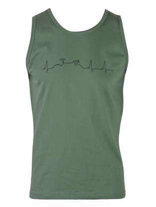 Regata Masculina Adulto Estampa Batimentos 506007 Vanton Verde