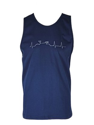 Regata Masculina Adulto Com Estampa 506007 Vanton Marinho