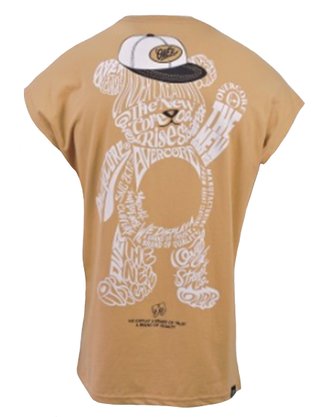Regata Oversized Masculina Com Estampa 13.77.0005 Overcore Caramelo