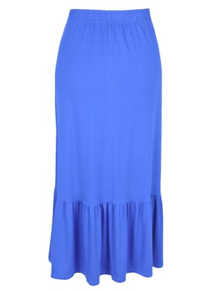 Saia Midi Feminina Adulto Detalhe Babado V582M Vila Flor Royal