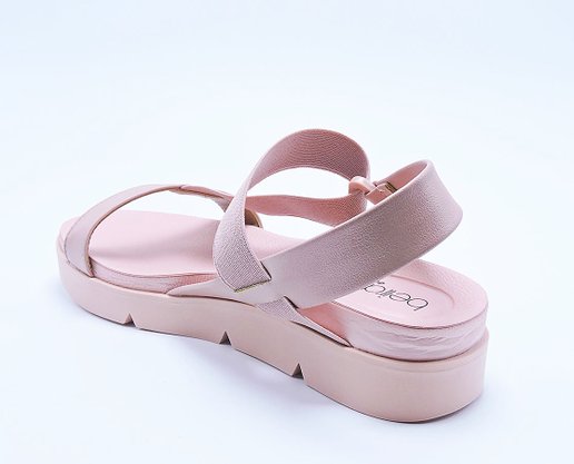 Sandália Feminina Adulto Flat 8387.505 Beira Rio Rosa e Rosa