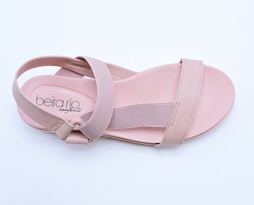 Sandália Feminina Adulto Flat 8387.505 Beira Rio Rosa e Rosa