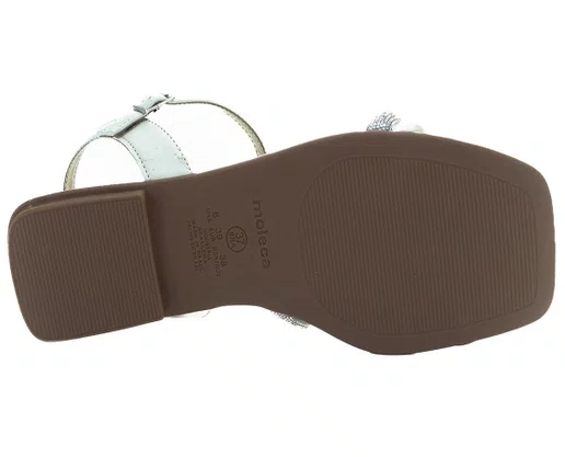 Sandalia Feminina Napa Valencia 5462.138 Moleca Branco Off