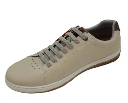 Sapatênis Masculino Adulto Start ST-170 Pedshoes Creme e Castanho