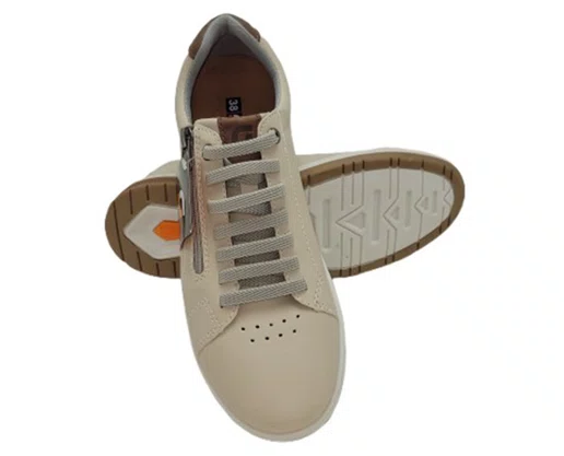Sapatênis Masculino Adulto Start ST-170 Pedshoes Creme e Castanho