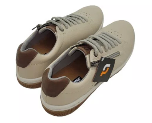 Sapatênis Masculino Adulto Start ST-170 Pedshoes Creme e Castanho
