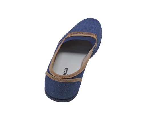 Sapatilha Feminina Adulto 520.59 Moleca Marinho E Caramelo
