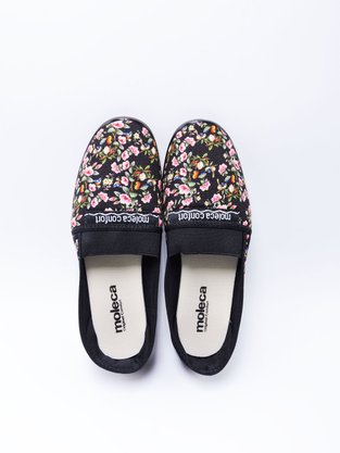 Sapatilha Feminina Adulto 520.59 Moleca Multi Preto