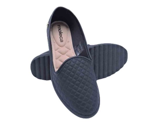 Sapatilha Napa Matelassê Feminina Adulto 5748.100 Moleca Preto