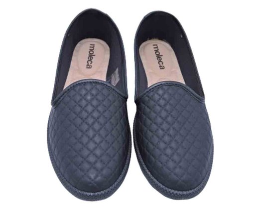 Sapatilha Napa Matelassê Feminina Adulto 5748.100 Moleca Preto
