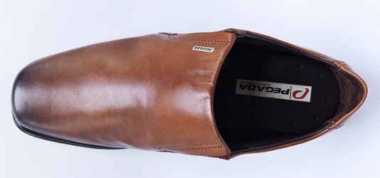 Sapato Adulto Masculino Social Couro 22101 Pegada Marrom