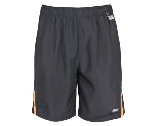 Shorts Masculino Adulto Detalhe Recorte SDM 101 Blue Tech Preto e Laranja
