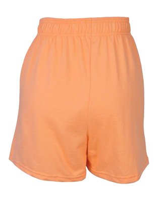 Shorts Em Moletinho Feminino Adulto 1.703420 Lecimar Laranja