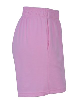 Shorts Em Moletinho Feminino Adulto 1.703420 Lecimar Rosa