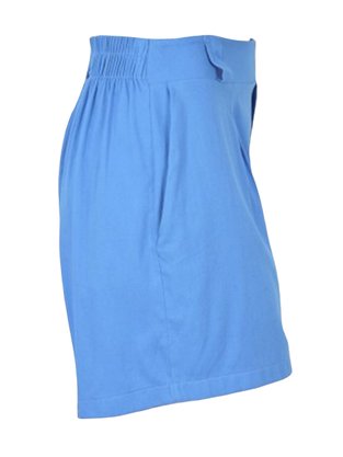 Shorts Em Viscolinho Feminino Adulto 1.703368 Lecimar Azul Porcelana