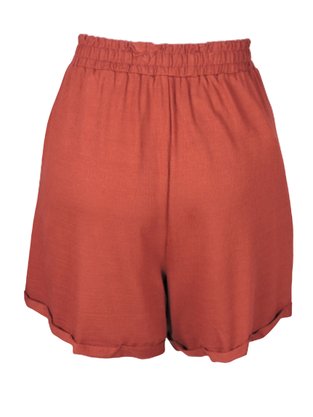 Shorts Feminino Adulto Detalhe Dobra V513M Vila Flor Bordo