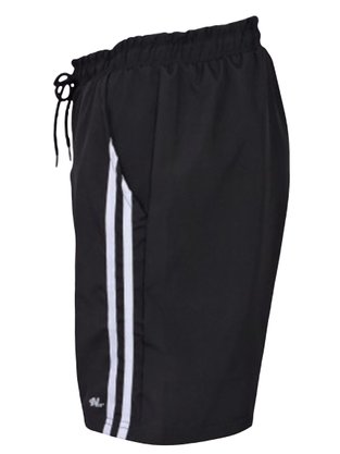 Shorts Masculino Adulto Detalhe Listras Lateral 68.10.0585 Ninety Eight Preto