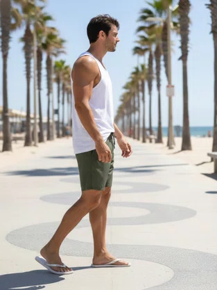 Shorts Masculino Volley 30552 Fatal Verde Militar