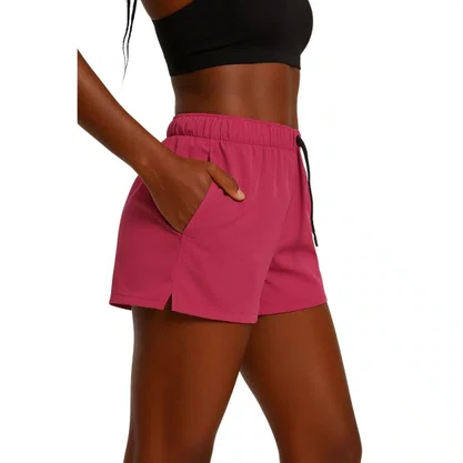 Shorts Fitness Feminino Adulto 30045 Selene Rosa Escuro